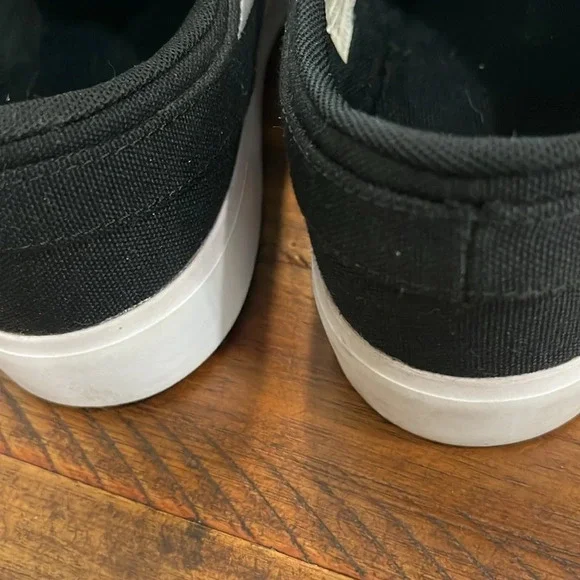 NIKE SB JANOSKI CANVAS SLIP ON SKATEBOARDING SNEAKERS BLACK  sz 5Y = 6.5 WOMENS - Picture 8 of 14